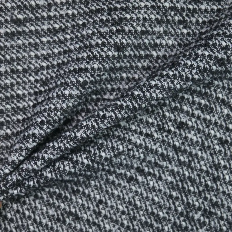 China Fabric for Jackets,Blazer,Trench Coat Woolen Tweed Woolen Polyester BLACK color buy from China wholesaler bulk order at wholesale price free worldwide shipping Alibaba