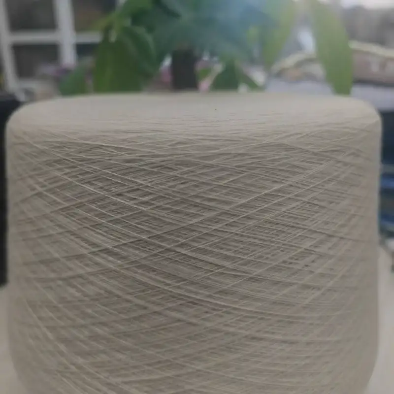 China Yarn for Open Cardigan (Sweater),Full-Zipper Cardigan (Sweater),Half-Zipper Cardigan (Sweater) Core Spun Yarn Regular Yarn Polyester Nylon cream-coloured color buy from China wholesaler bulk order at wholesale price free worldwide shipping Alibaba