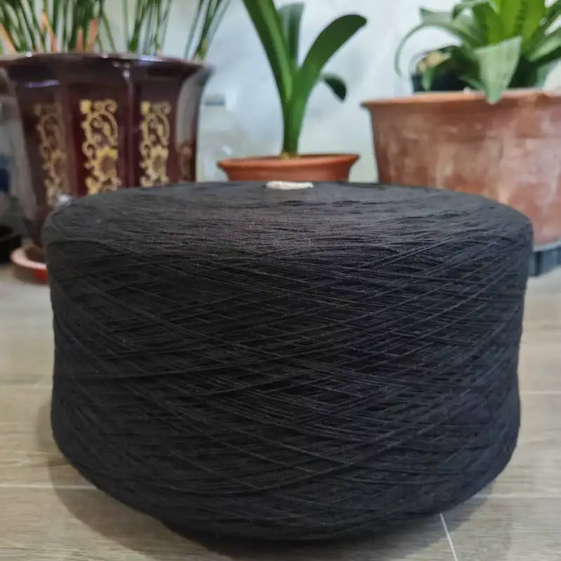 China Yarn for Open Cardigan (Sweater),Full-Zipper Cardigan (Sweater),Half-Zipper Cardigan (Sweater) Semi-Worsted Spun Regular Yarn Acrylic BLACK color buy from China wholesaler bulk order at wholesale price free worldwide shipping Alibaba