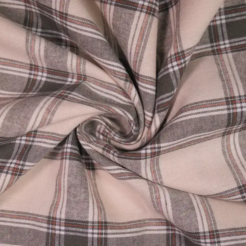 China Fabric for Shirt,Skirt,Sleeveless Waist Shirt,Button Half-Placket Long Sleeve Shirt Yarn Dyed Check Woven Blended Fabric Cotton Rayon grey-black color buy from China wholesaler bulk order at wholesale price free worldwide shipping Alibaba