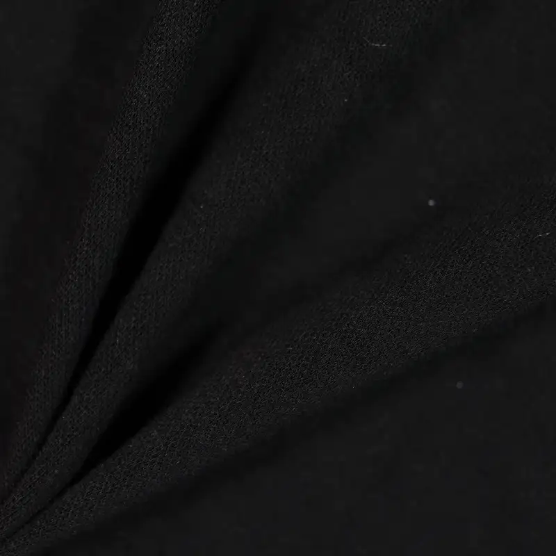 China Fabric for T-Shirt,Skirt,Hoodie Rib Knit Fabric Polyester Rayon Spandex black color buy from China wholesaler bulk order at wholesale price free worldwide shipping Alibaba