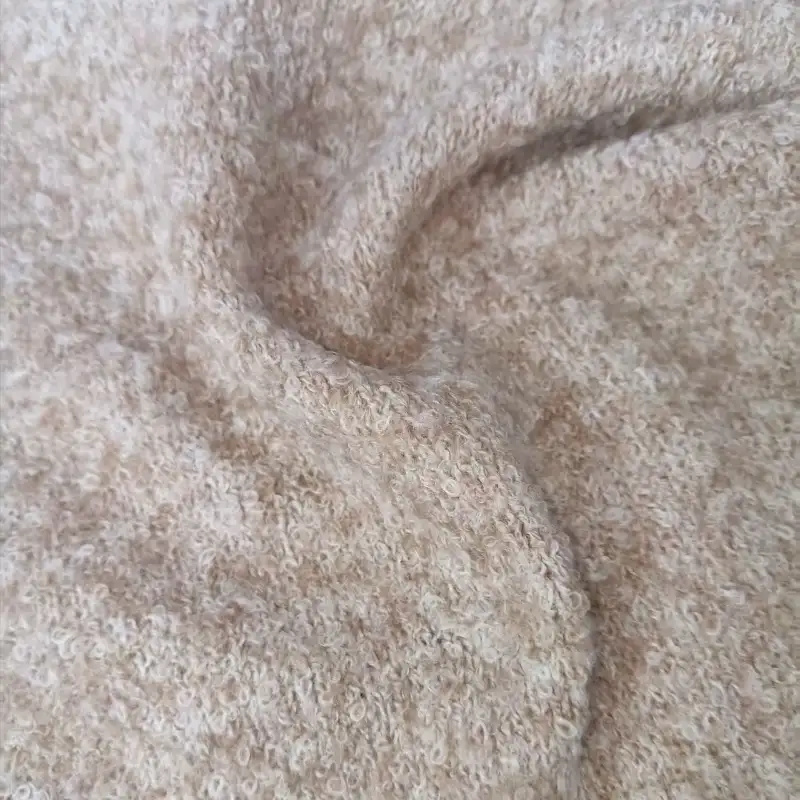 China Yarn for Ladies Vest (Sweater),Men’s Vest (Sweater),Open Cardigan (Sweater),Full-Zipper Cardigan (Sweater),Half-Zipper Cardigan (Sweater) Boucle Yarn Fancy Yarn Polyester Spandex Oatmeal color buy from China wholesaler bulk order at wholesale price free worldwide shipping Alibaba