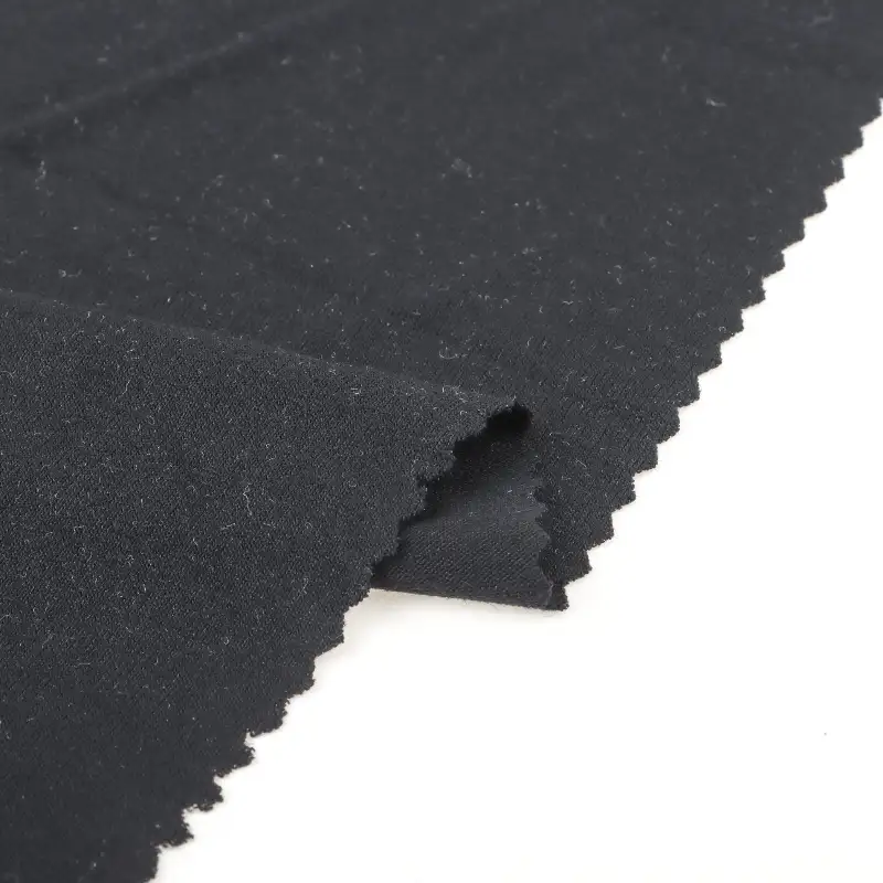 China Fabric for T-Shirt,Tank Top,Crop Top,Shorts,Pajamas,Loungewear Single Jersey Knit Fabric Rayon Spandex Black color buy from China wholesaler bulk order at wholesale price free worldwide shipping Alibaba