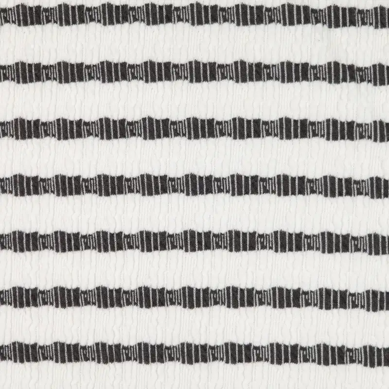 China Fabric for T-Shirt,Polo Shirt,Sleeveless Sundress,Puff Sleeve Ruched Dress Jacquard Knit Fabric Cotton Polyester Spandex white&black color buy from China wholesaler bulk order at wholesale price free worldwide shipping Alibaba