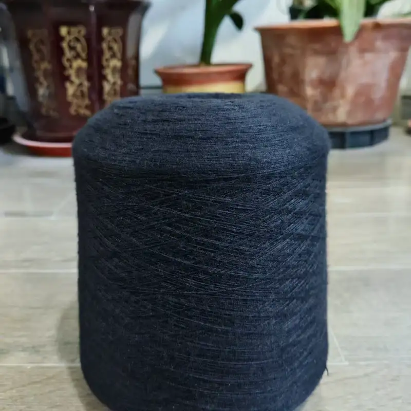 China Yarn for Open Cardigan (Sweater),Full-Zipper Cardigan (Sweater),Half-Zipper Cardigan (Sweater) Core Spun Yarn Regular Yarn Viscose PBT Nylon Black color buy from China wholesaler bulk order at wholesale price free worldwide shipping Alibaba