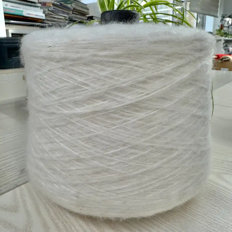China Yarn for Ladies Vest (Sweater),Men’s Vest (Sweater),Open Cardigan (Sweater),Crew Neck Pullover (Sweater),Crop Top Pullover (Sweater) Air Spun Yarn Fancy Yarn Recycled Polyester Polyester Beige color buy from China wholesaler bulk order at wholesale price free worldwide shipping Alibaba