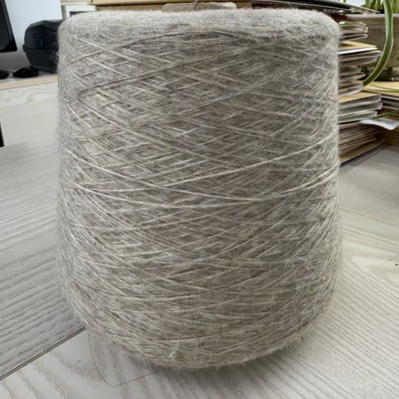China Yarn for Ladies Vest (Sweater),Men’s Vest (Sweater),Open Cardigan (Sweater),Half-Zipper Cardigan (Sweater),Crew Neck Pullover (Sweater),Crop Top Pullover (Sweater) Air Spun Yarn Fancy Yarn Nylon Polyester Viscose Apricot color buy from China wholesaler bulk order at wholesale price free worldwide shipping Alibaba