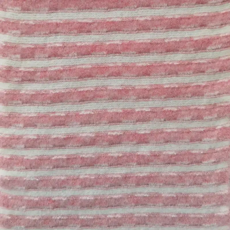 China Yarn for Full-Zipper Cardigan (Sweater),Shirt Long Sleeve Button (Sweater),Shirt Long Sleeve Zipper (Sweater) Mossy Yarn Fancy Yarn Polyester Polyamide Spandex RWS Wool Pink and white color buy from China wholesaler bulk order at wholesale price free worldwide shipping Alibaba
