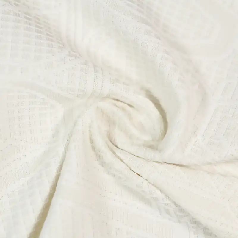 China Fabric for T-Shirt,Skirt,Long Sleeve Base Layer Top Jacquard Knit Fabric Polyester Spandex RICE color buy from China wholesaler bulk order at wholesale price free worldwide shipping Alibaba