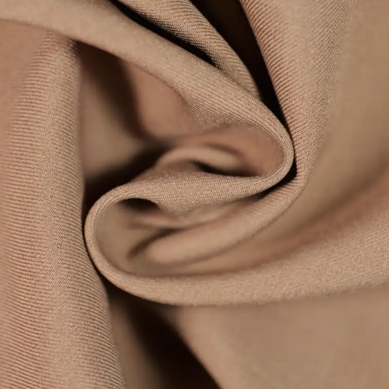 China Fabric for Blazer,Trench Coat Polyester/Rayon Twill Woven Blended Fabric Polyester Spandex coffee color buy from China wholesaler bulk order at wholesale price free worldwide shipping Alibaba