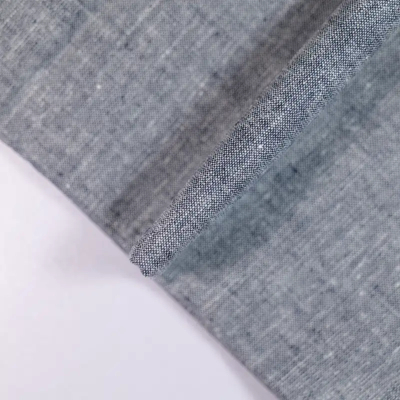 China Fabric for Shirt,Pants,Crop Top,Skirt Linen/Cotton Plain Natural Woven Fabric Cotton Flax grey color buy from China wholesaler bulk order at wholesale price free worldwide shipping Alibaba