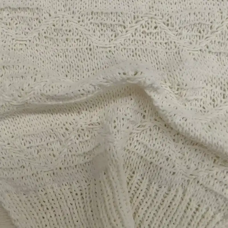 China Yarn for Open Cardigan (Sweater),Full-Zipper Cardigan (Sweater),Half-Zipper Cardigan (Sweater),Knitted Jacket (Sweater),Round Neck Pullover (Sweater) Matt Chenille Fancy Yarn Polyester Ivory color buy from China wholesaler bulk order at wholesale price free worldwide shipping Alibaba