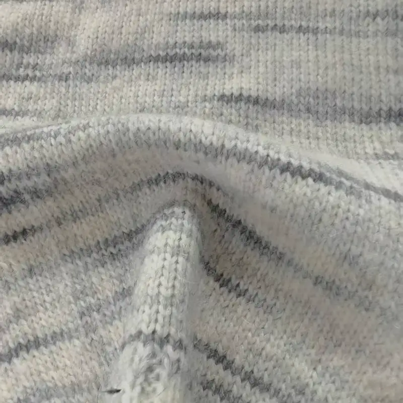 China Yarn for Open Cardigan (Sweater),Full-Zipper Cardigan (Sweater),Half-Zipper Cardigan (Sweater),Shirt Long Sleeve Button (Sweater) Air Spun Yarn Fancy Yarn Recycled Polyester RWS Wool Alpaca Gray，white color buy from China wholesaler bulk order at wholesale price free worldwide shipping Alibaba