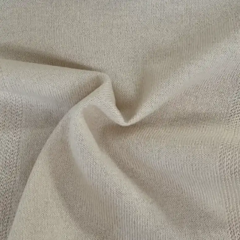 China Yarn for Ladies Vest (Sweater),Open Cardigan (Sweater),Crop Top Pullover (Sweater),T-shirt (Sweater),Polo T-shirt (Sweater),Dresses (Pullover) (Sweater) Semi-Worsted Spun Regular Yarn Recycled Polyester Cotton Beige color buy from China wholesaler bulk order at wholesale price free worldwide shipping Alibaba