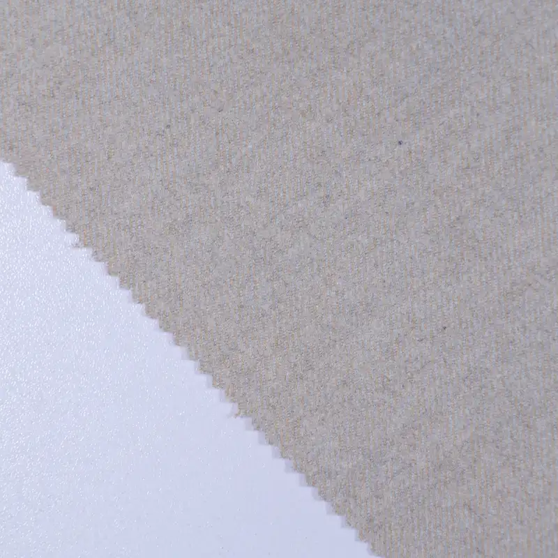China Fabric for Overcoat Woolen Twill Woolen Polyester Rayon Wool Spandex Khaki color buy from China wholesaler bulk order at wholesale price free worldwide shipping Alibaba