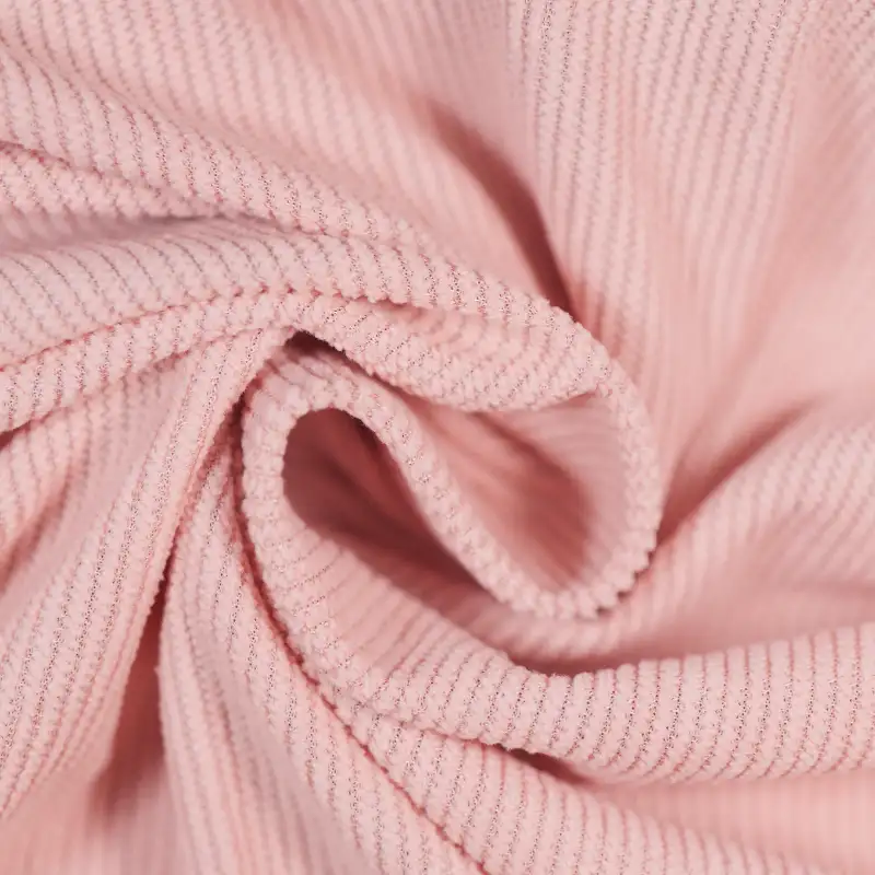 China Fabric for Skirt,Backless Beach Dress Rib Knit Fabric Polyester pink color buy from China wholesaler bulk order at wholesale price free worldwide shipping Alibaba