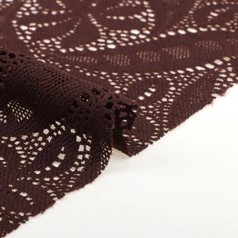 China Fabric for Crop Top,Lingerie,Skirt,Shorts Lace Knit Fabric Polyester Spandex white black khaki navy coffee color buy from China wholesaler bulk order at wholesale price free worldwide shipping Alibaba