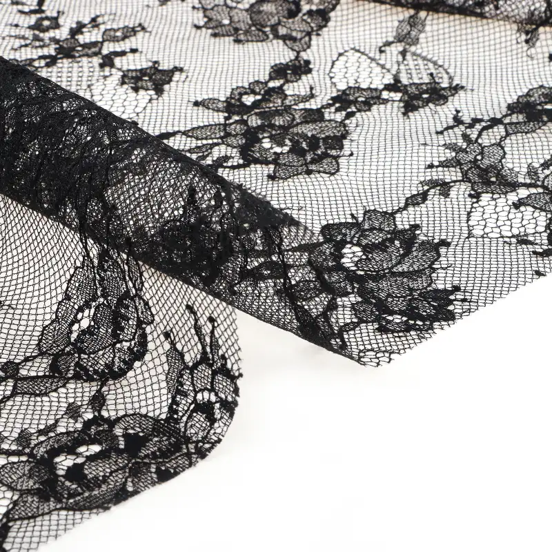 China Fabric for Tank Top,Crop Top,Lingerie,Skirt Lace Knit Fabric Nylon white、black、gray、pink color buy from China wholesaler bulk order at wholesale price free worldwide shipping Alibaba