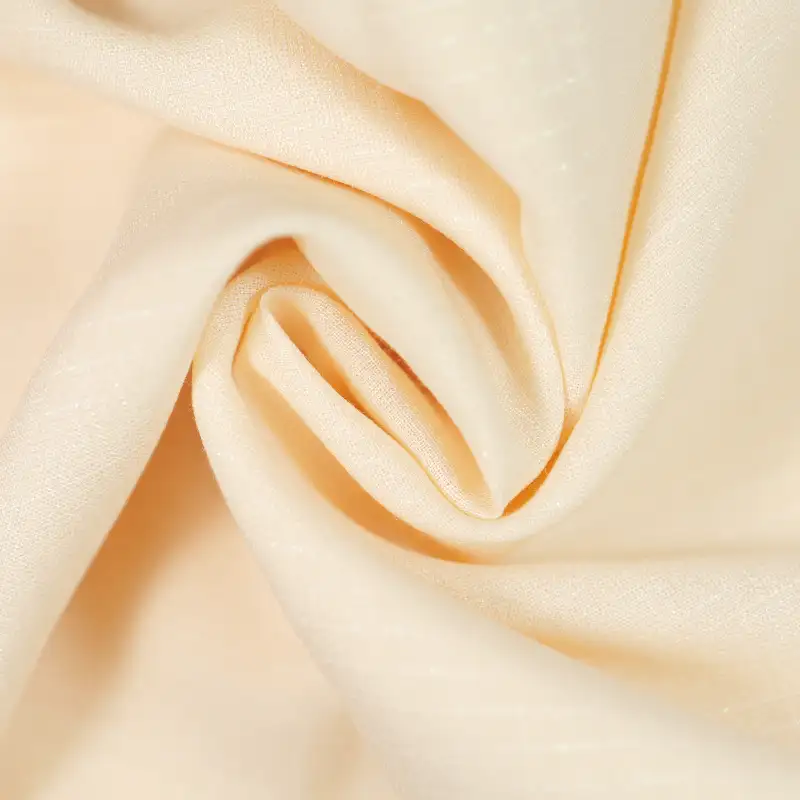 China Fabric for Shirt,Pants Polyester/Rayon Plain Woven Blended Fabric Rayon Polyester Nylon Lurex yellow color buy from China wholesaler bulk order at wholesale price free worldwide shipping Alibaba