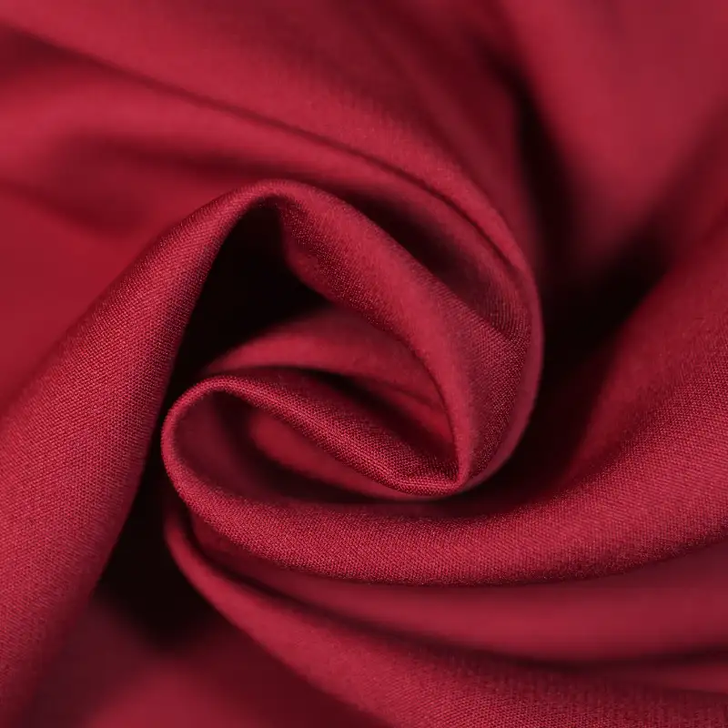 China Fabric for Shirt,Womens Mid Rise Wide Leg Pants Polyester/Rayon Plain Woven Blended Fabric Polyester Spandex red color buy from China wholesaler bulk order at wholesale price free worldwide shipping Alibaba