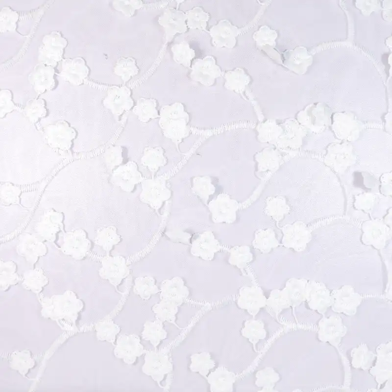 China Fabric for Skirt Mesh Knit Fabric Nylon white color buy from China wholesaler bulk order at wholesale price free worldwide shipping Alibaba