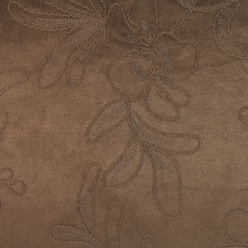 China Fabric for Jackets Suede Knit Fabric Polyester Spandex brown color buy from China wholesaler bulk order at wholesale price free worldwide shipping Alibaba