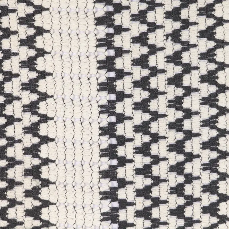 China Fabric for T-Shirt,Polo Shirt Lace Knit Fabric Cotton Polyester black&white color buy from China wholesaler bulk order at wholesale price free worldwide shipping Alibaba