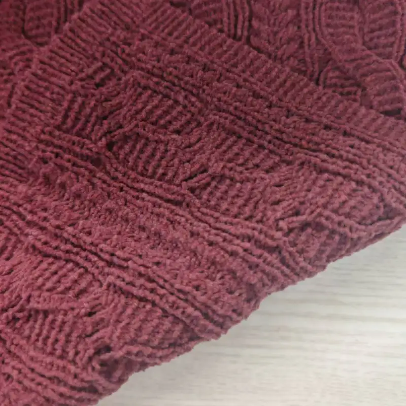 China Yarn for Full-Zipper Cardigan (Sweater),Half-Zipper Cardigan (Sweater),Shirt Long Sleeve Button (Sweater) Matt Chenille Fancy Yarn Polyester Nylon Dark  red color buy from China wholesaler bulk order at wholesale price free worldwide shipping Alibaba
