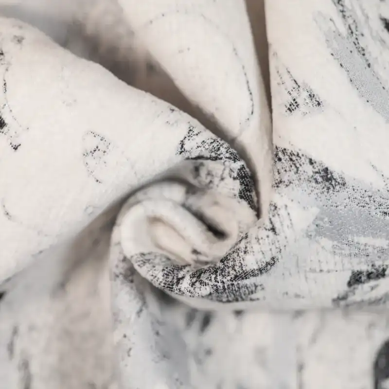China Fabric for Jackets,Trench Coat Jacquard Woven Blended Fabric Polyester Acrylic Nylon Wool Silk white  2 color buy from China wholesaler bulk order at wholesale price free worldwide shipping Alibaba