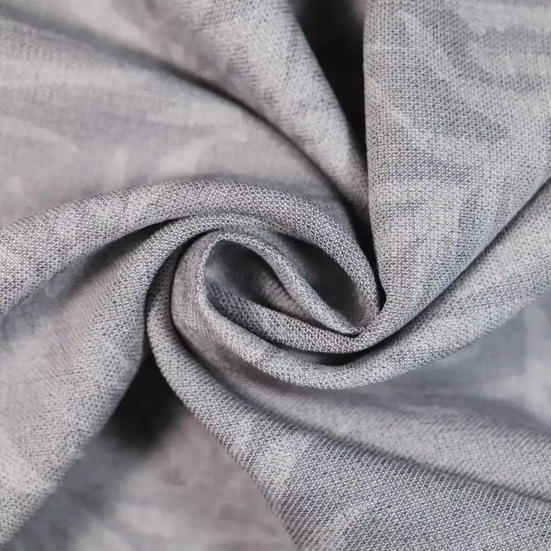 China Fabric for Jackets,Skirt Jacquard Woven Blended Fabric Rayon Nylon Linen GREY color buy from China wholesaler bulk order at wholesale price free worldwide shipping Alibaba