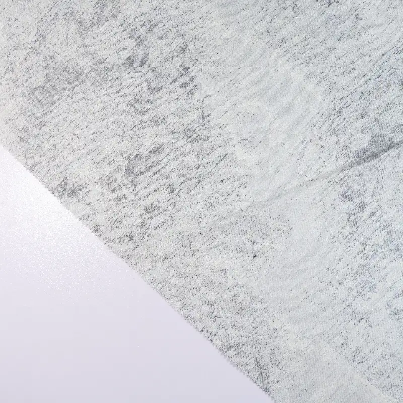 China Fabric for Skirt,Backless Beach Dress,Ruffle Shirt Dress Jacquard Woven Blended Fabric Polyester PET Acrylic Nylon Silk Wool GREY color buy from China wholesaler bulk order at wholesale price free worldwide shipping Alibaba