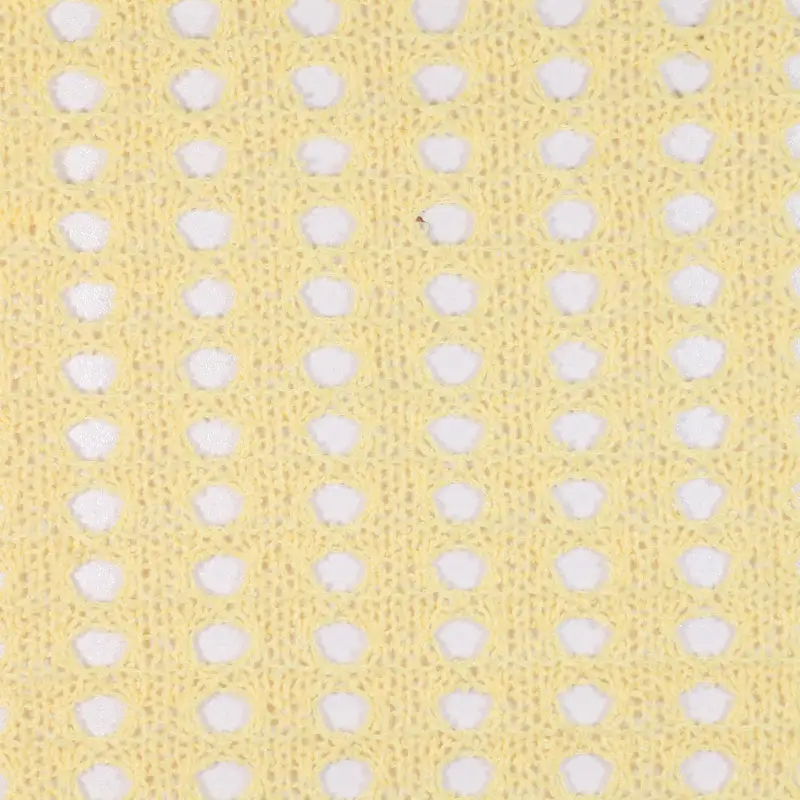 China Fabric for Skirt,Over Shirt Mesh Knit Fabric Polyester YELLOW color buy from China wholesaler bulk order at wholesale price free worldwide shipping Alibaba