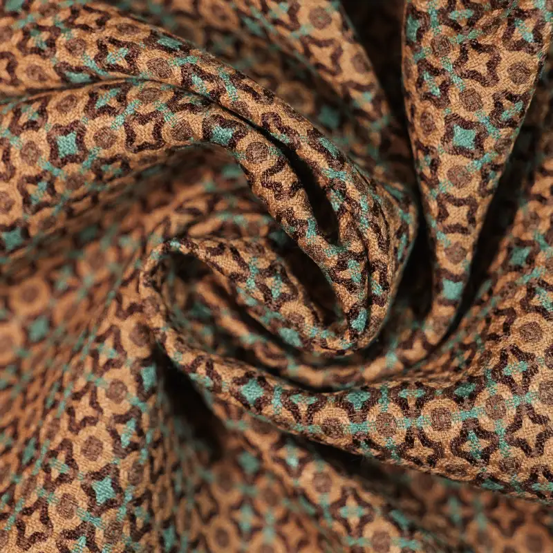 China Fabric for Skirt,Backless Beach Dress,Long Sleeve Base Layer Top Jacquard Woven Blended Fabric Polyester Rayon COLOFUL color buy from China wholesaler bulk order at wholesale price free worldwide shipping Alibaba