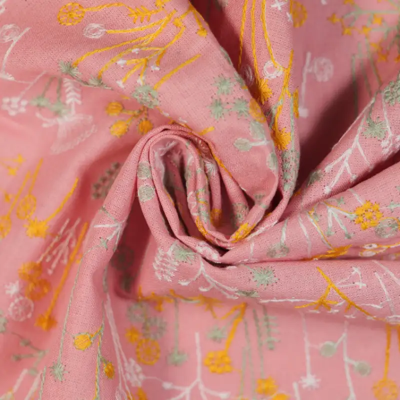 China Fabric for Shirt,Pants,Skirt Linen/Cotton Plain Natural Woven Fabric Cotton Flax pink color buy from China wholesaler bulk order at wholesale price free worldwide shipping Alibaba