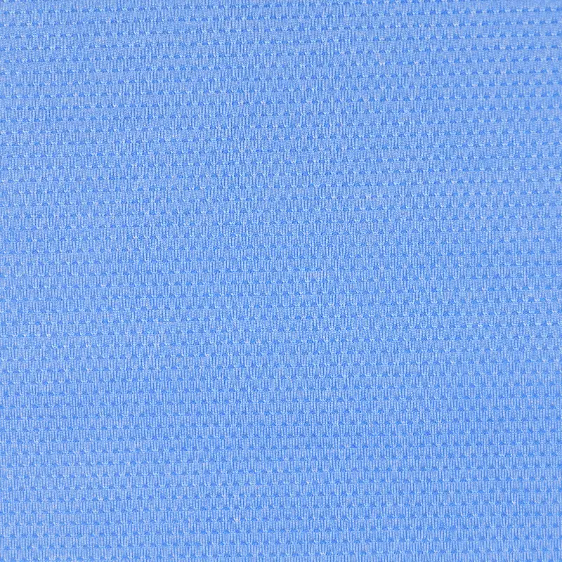 China Fabric for Jackets Birdeye Mesh Knit Fabric Polyester Elastane blue color buy from China wholesaler bulk order at wholesale price free worldwide shipping Alibaba