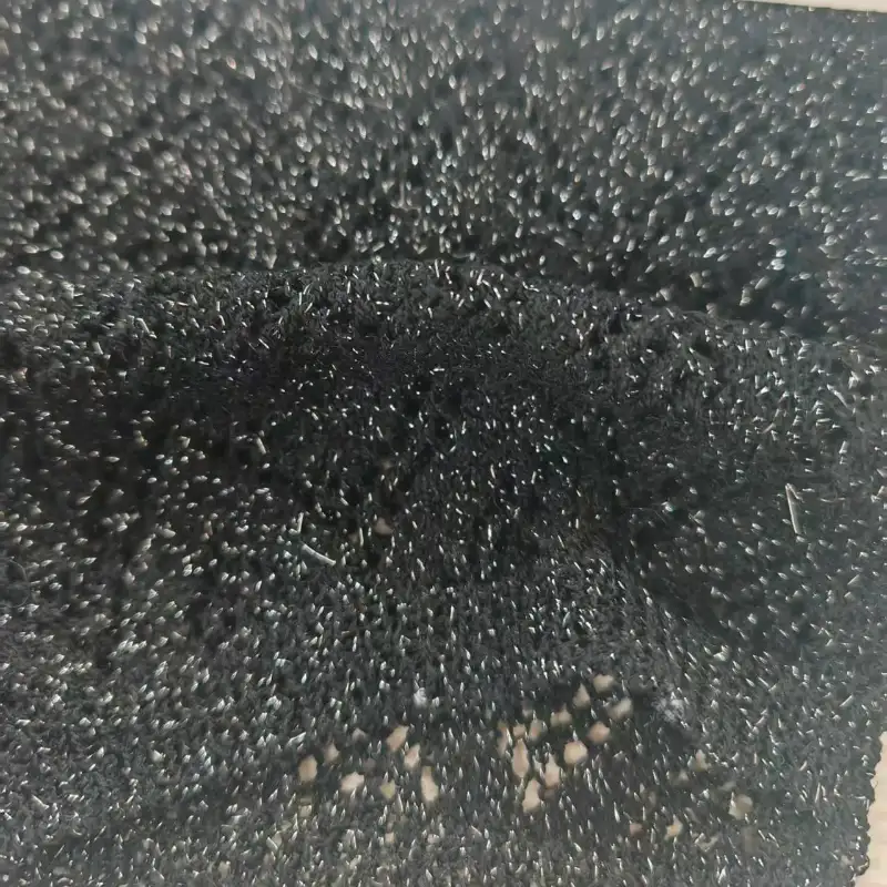 China Yarn for Crew Neck Pullover (Sweater),Crop Top Pullover (Sweater),Polo T-shirt (Sweater),Hoodie  (Sweater) Boucle Yarn Fancy Yarn Polyester Lurex black color buy from China wholesaler bulk order at wholesale price free worldwide shipping Alibaba