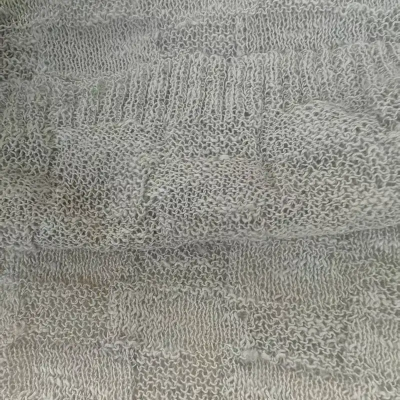 China Yarn for Crop Top Pullover (Sweater),T-shirt (Sweater),Polo T-shirt (Sweater),Hoodie  (Sweater) Knot Yarn Fancy Yarn Polyester Recycled Polyester Gray color buy from China wholesaler bulk order at wholesale price free worldwide shipping Alibaba