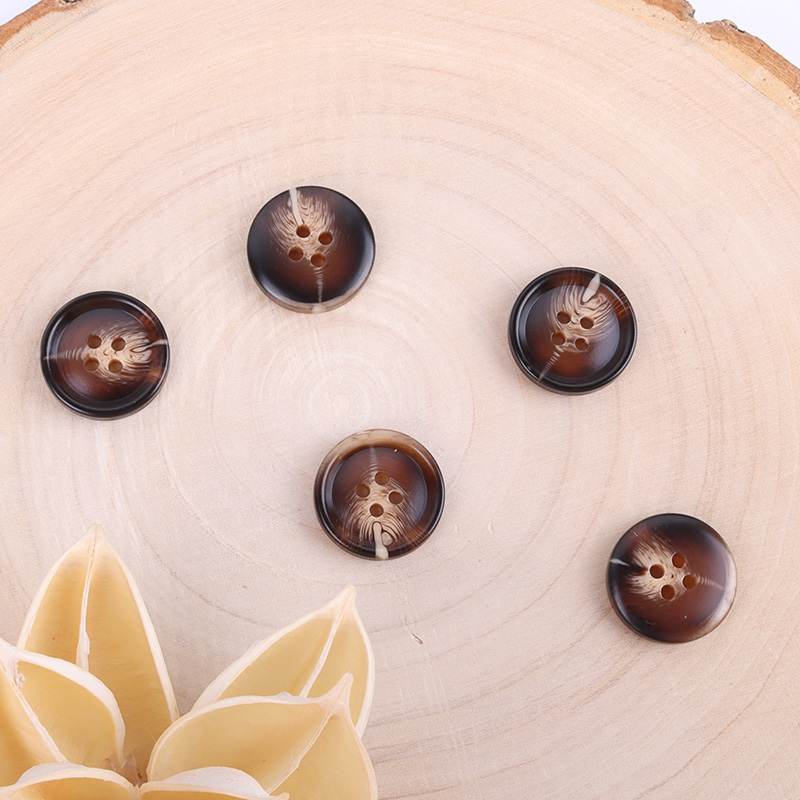 Brown 4 holes Resin Button for Denim Jackets,Jackets,Blazer,Trench Coat,Down Jacket,Overcoat,Suit buy garments accessories in bulk from China wholesaler at wholesale price free worldwide shipping Alibaba