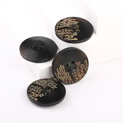 Black 4 holes Resin Button for Overcoat buy garments accessories in bulk from China wholesaler at wholesale price free worldwide shipping Alibaba