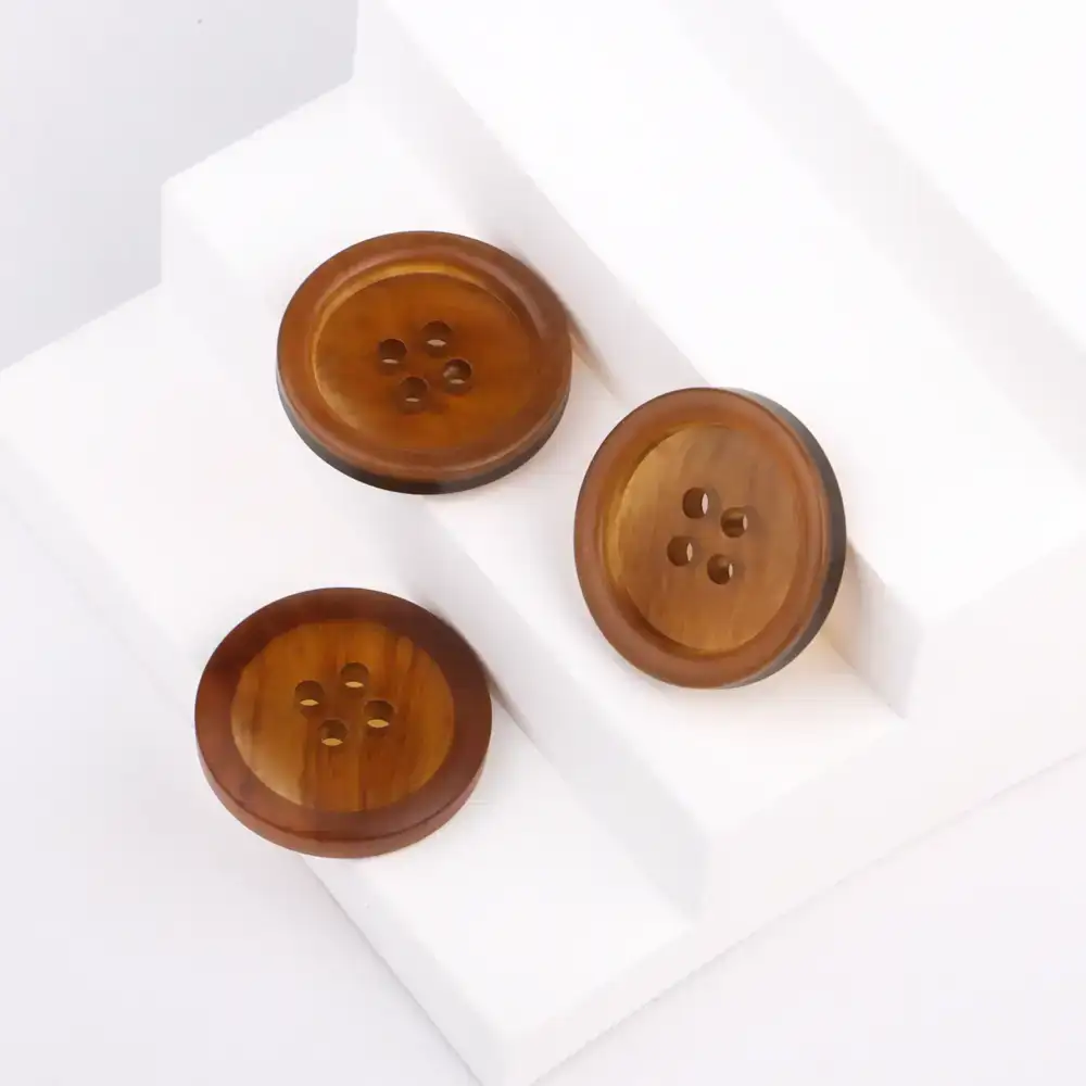 Brown 4 holes Resin Button for Overcoat buy garments accessories in bulk from China wholesaler at wholesale price free worldwide shipping Alibaba