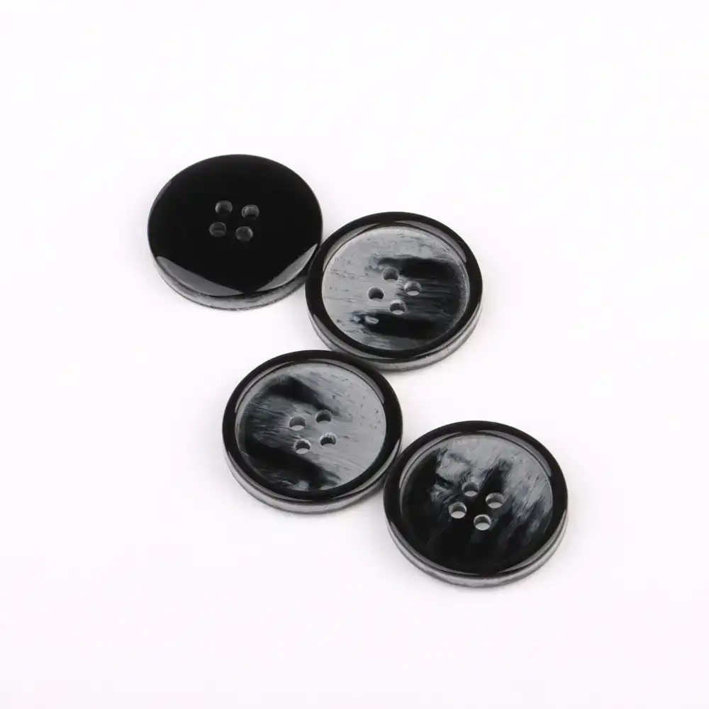Black 4 holes Resin Button for Overcoat buy garments accessories in bulk from China wholesaler at wholesale price free worldwide shipping Alibaba