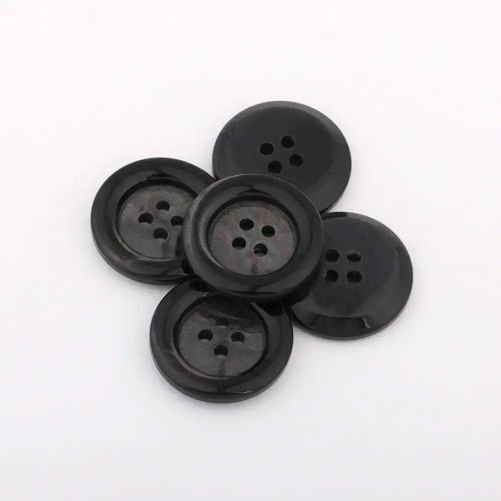 Black 4 holes Resin Button for Overcoat buy garments accessories in bulk from China wholesaler at wholesale price free worldwide shipping Alibaba