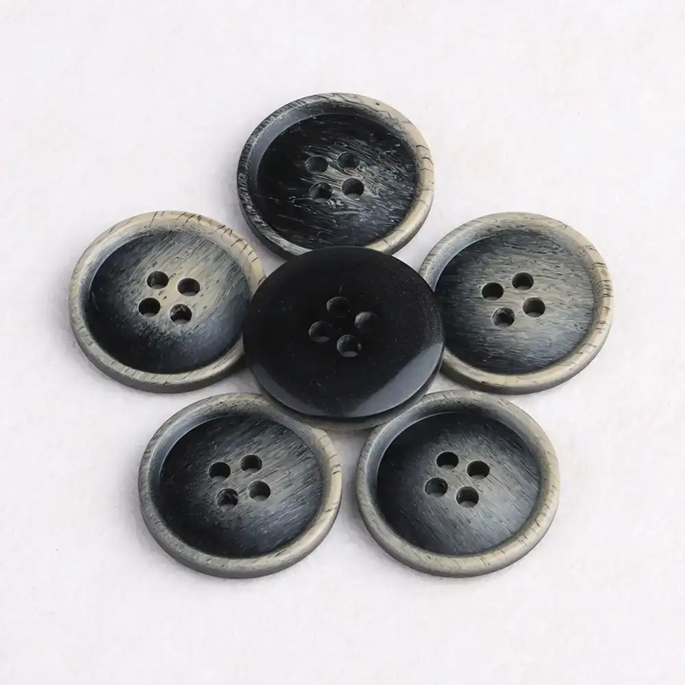 Gray 4 holes Resin Button for Overcoat buy garments accessories in bulk from China wholesaler at wholesale price free worldwide shipping Alibaba