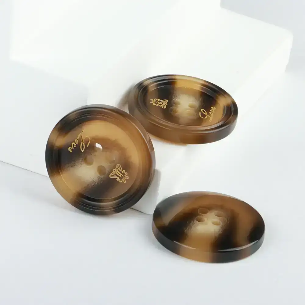 Brown 4 holes Resin Button for Overcoat buy garments accessories in bulk from China wholesaler at wholesale price free worldwide shipping Alibaba