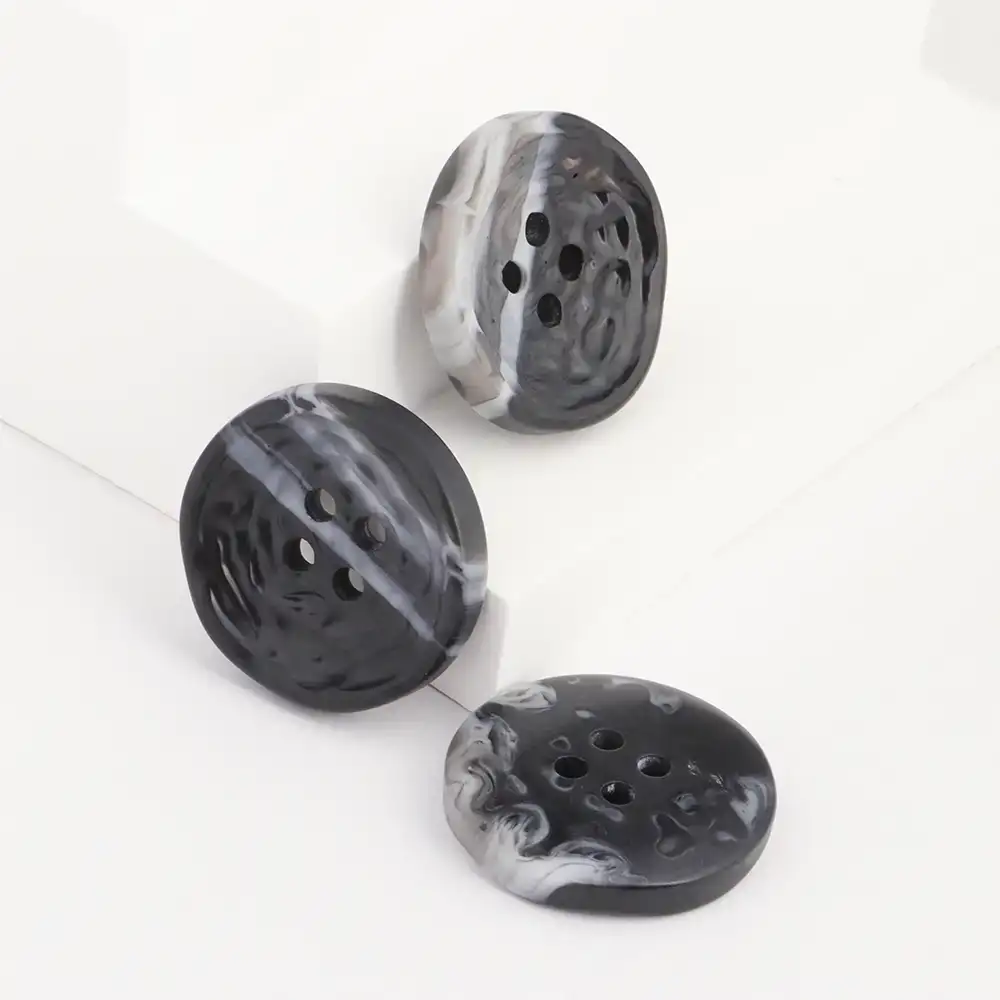 Black 4 holes Resin Button for Overcoat buy garments accessories in bulk from China wholesaler at wholesale price free worldwide shipping Alibaba