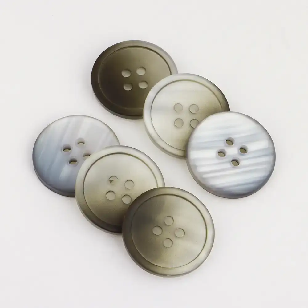 Gray 4 holes Resin Button for Overcoat buy garments accessories in bulk from China wholesaler at wholesale price free worldwide shipping Alibaba