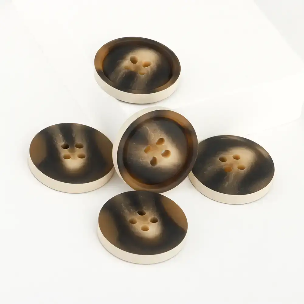 Brown 4 holes Resin Button for Overcoat buy garments accessories in bulk from China wholesaler at wholesale price free worldwide shipping Alibaba