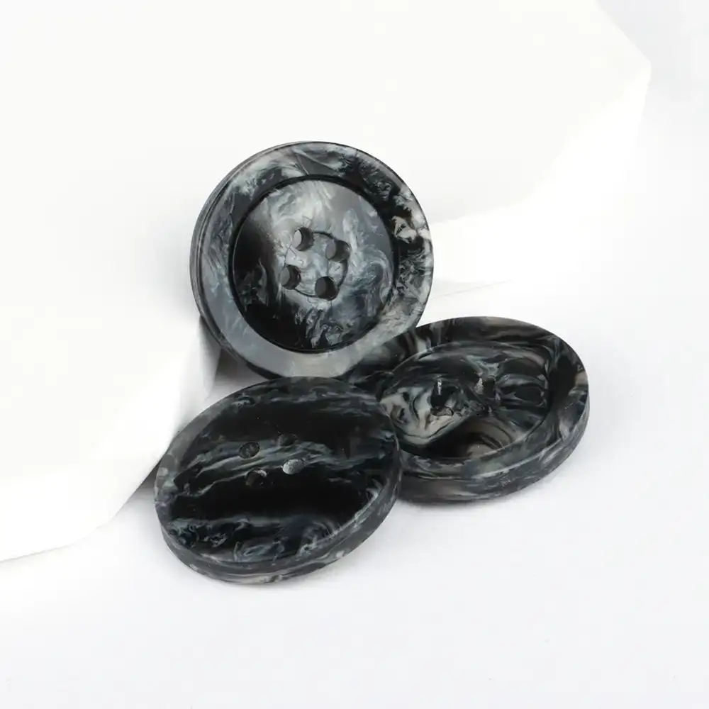 Black 4 holes Resin Button for Overcoat buy garments accessories in bulk from China wholesaler at wholesale price free worldwide shipping Alibaba