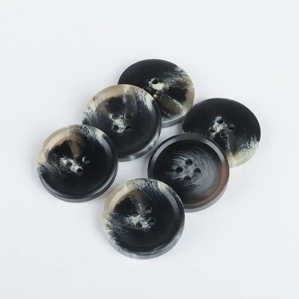 Black 4 holes Resin Button for Overcoat buy garments accessories in bulk from China wholesaler at wholesale price free worldwide shipping Alibaba