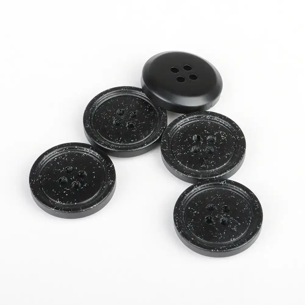 Black 4 holes Resin Button for Overcoat buy garments accessories in bulk from China wholesaler at wholesale price free worldwide shipping Alibaba